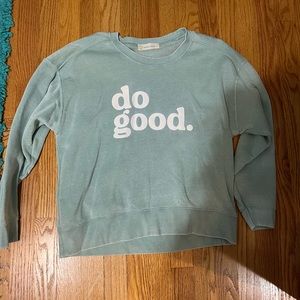 Cropped Pink lily crewneck